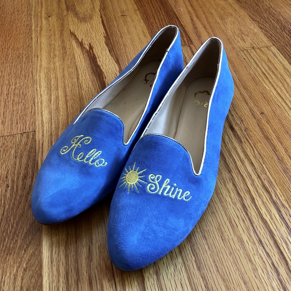 C Wonder Blue Hello Sunshine loafers